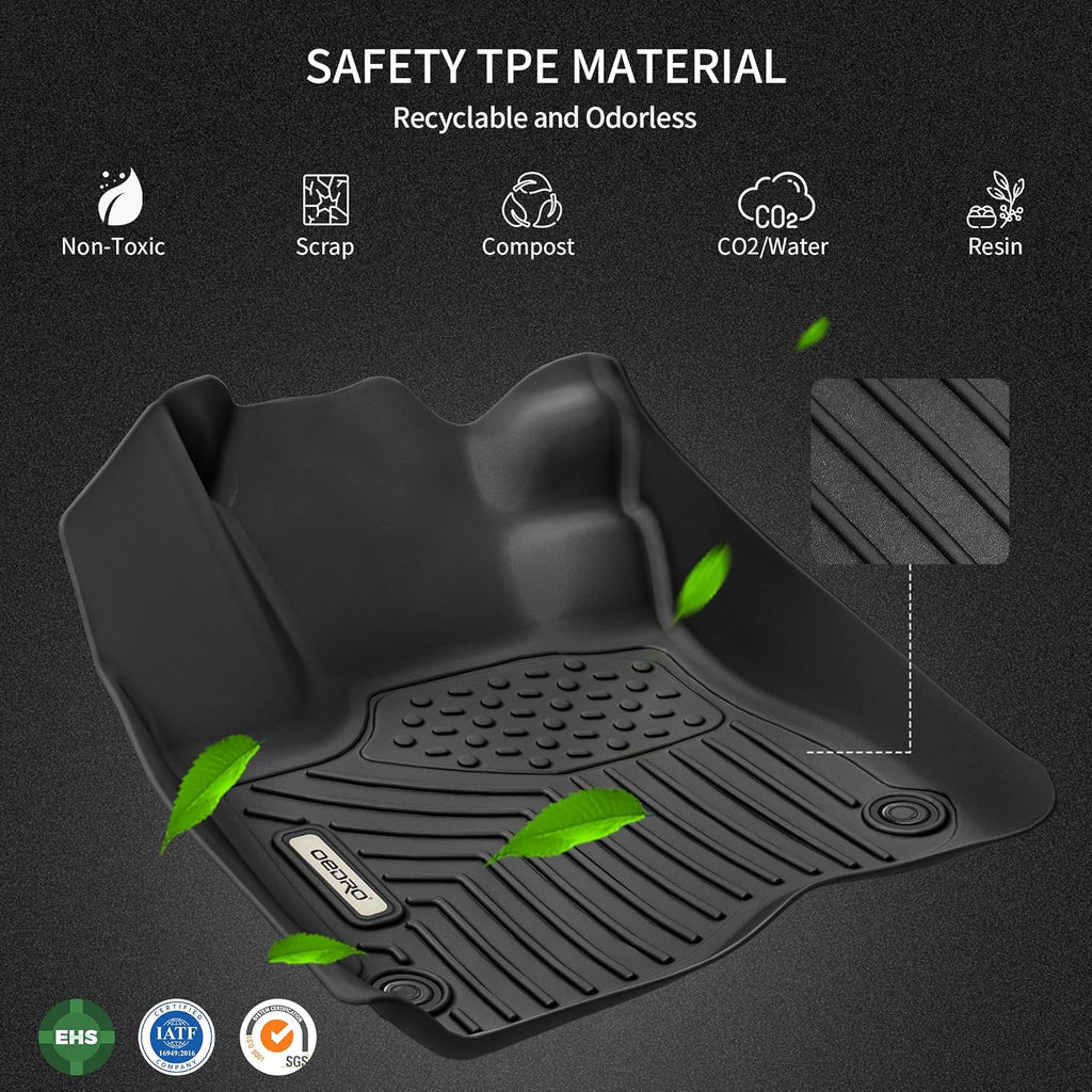 Floor Mats Fit for Honda Civic 2022 2023 2024 2025 / Acura Integra 2023 2024,All Weather Custom Fit Heavy Duty Floor Liners 1St & 2Nd Row Set (Not for Coupe Models)