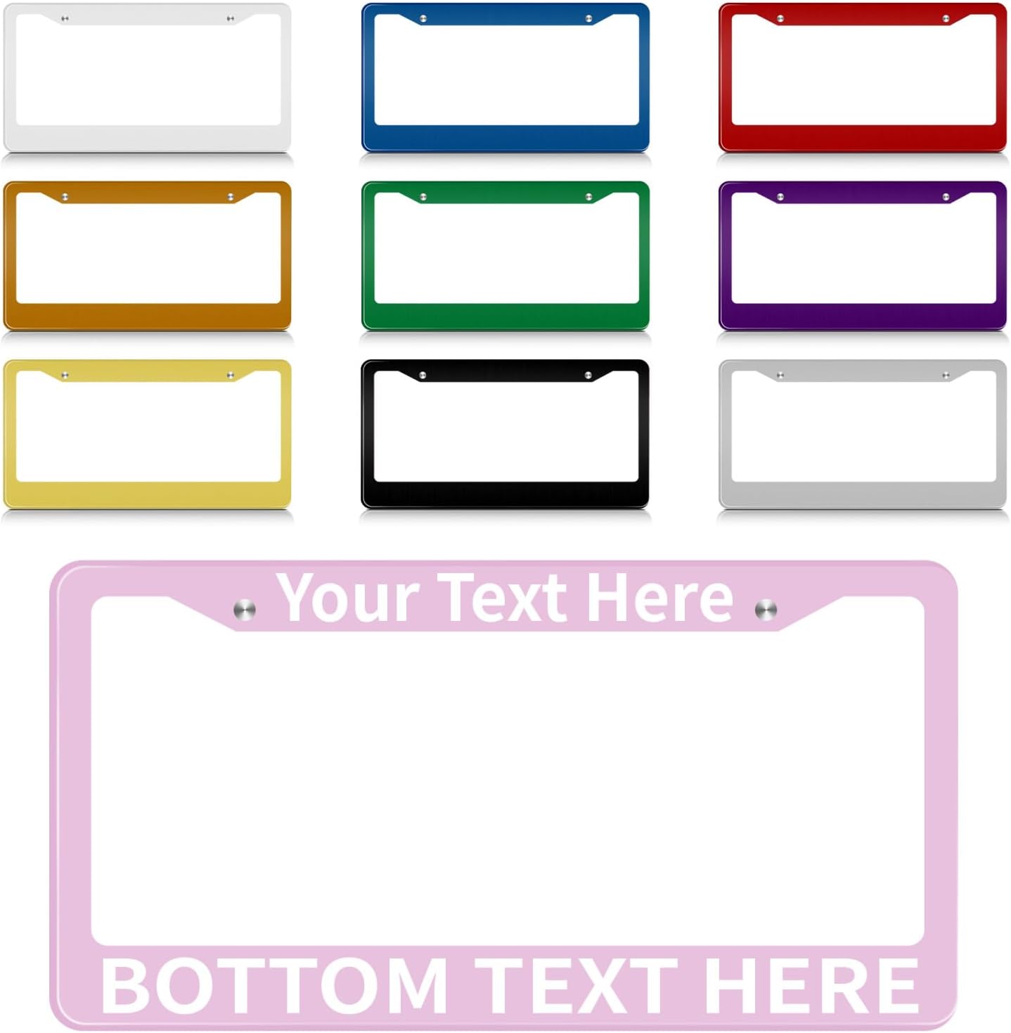 License Plate Frames for Car Custom License Plate Frame Personalized Design,12"X6"