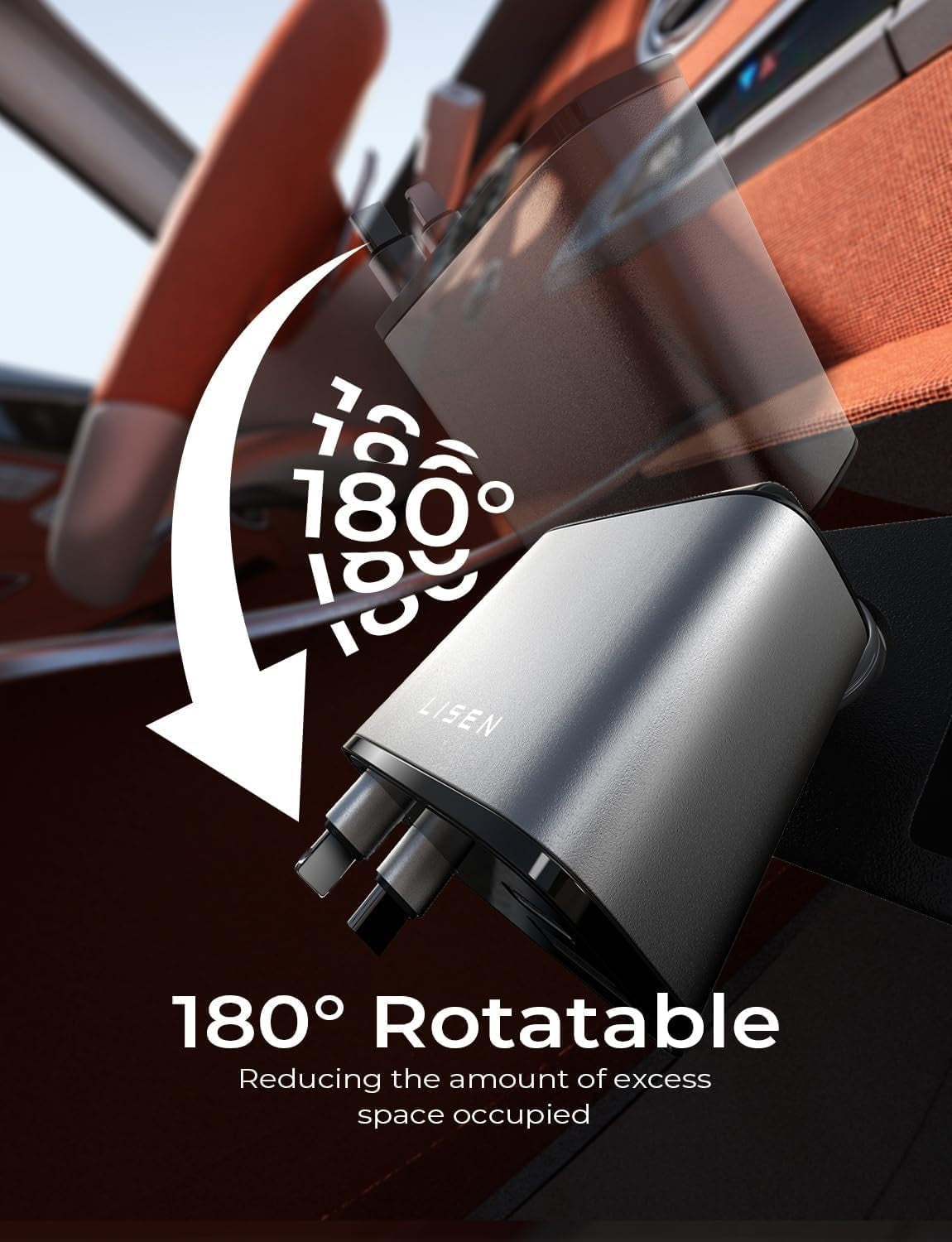 Retractable Car Charger, 69W USB C Car Accessories Adapter for Iphone 16 USB C Charger Fast Charging, Honda Civic Accessories, Travel Essentials Gifts for Women Men, for Iphone 16 15 14 13 12
