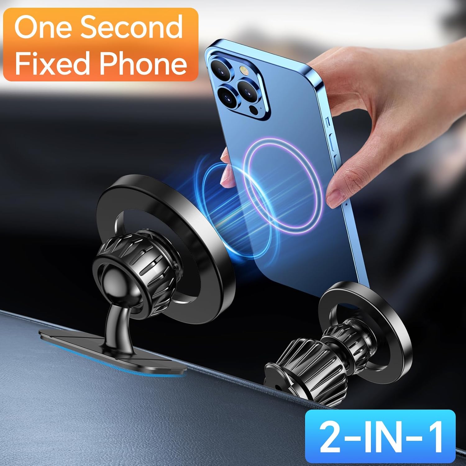 for Magsafe Car Mount【20 Strong Magnets】Magnetic Phone Holder for Car Phone Holder Mount Dash【360°】Cell Phone Holders for Your Car Accessories for Women Men Iphone 16 Pro Max 15 14 13 12 Plus