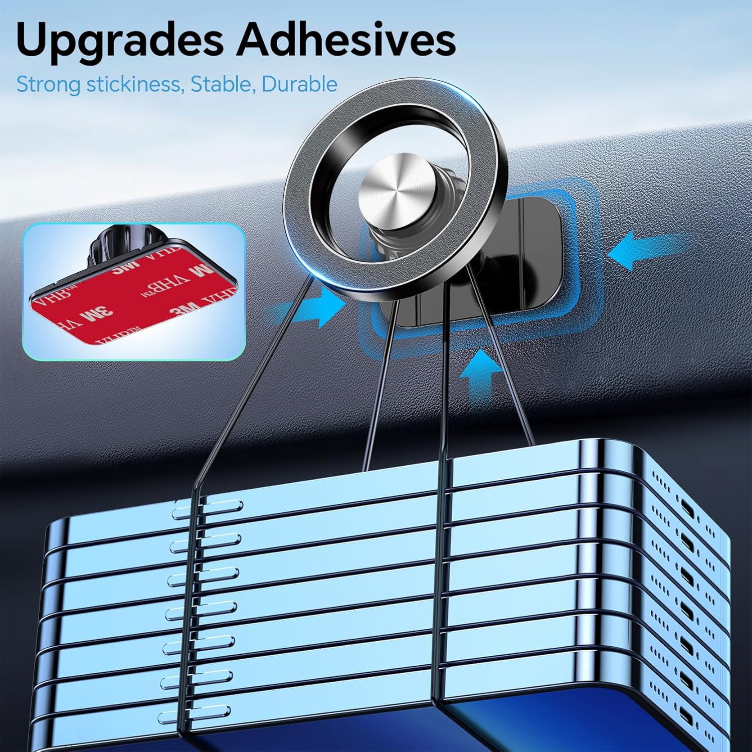 for Magsafe Car Mount【20 Strong Magnets】Magnetic Phone Holder for Car Phone Holder Mount Dash【360°】Cell Phone Holders for Your Car Accessories for Women Men Iphone 16 Pro Max 15 14 13 12 Plus