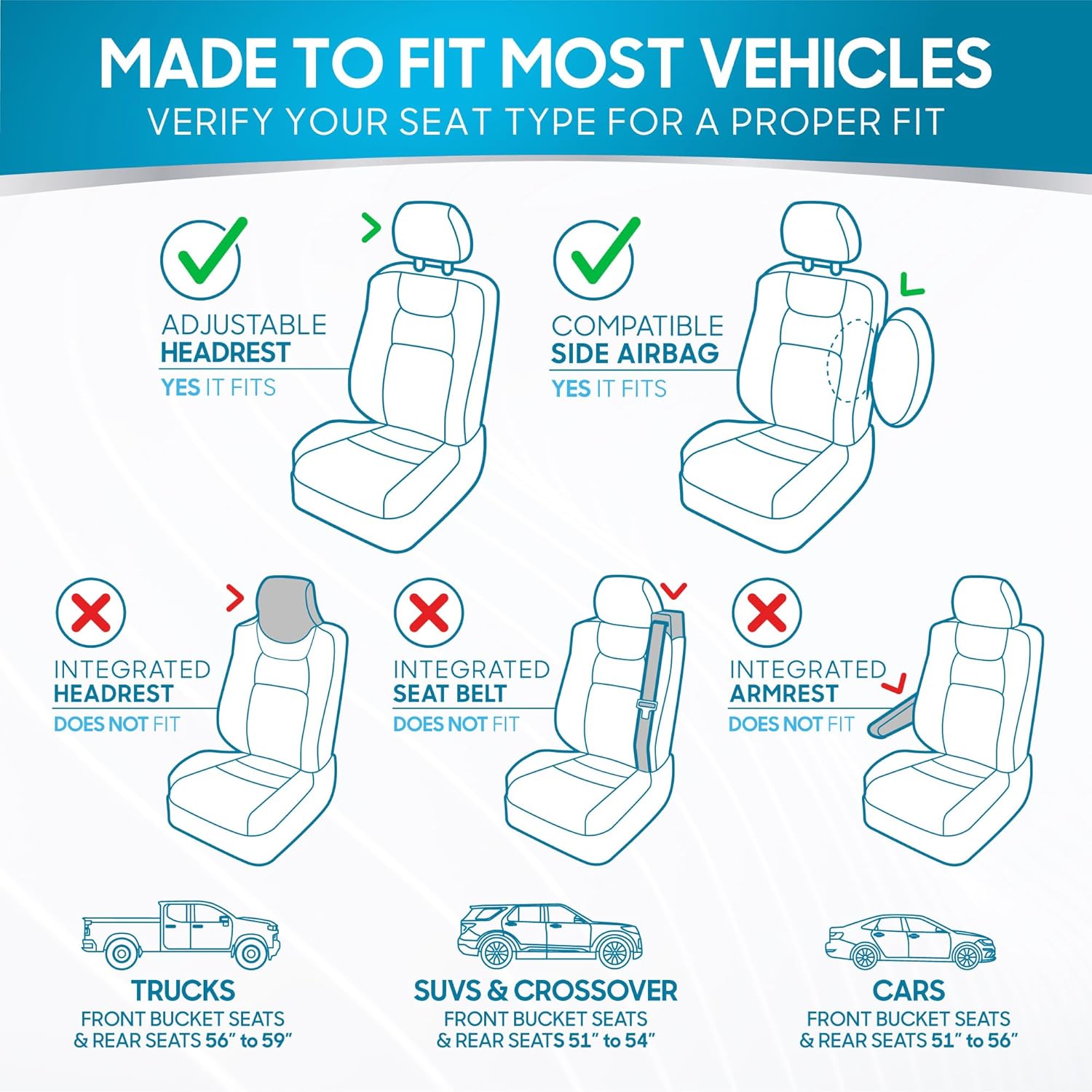 Polypro Car Seat Covers Full Set in Charcoal on Black – Front and Rear Split Bench for Cars, Easy to Install Cover Set, Accessories Auto Trucks Van SUV