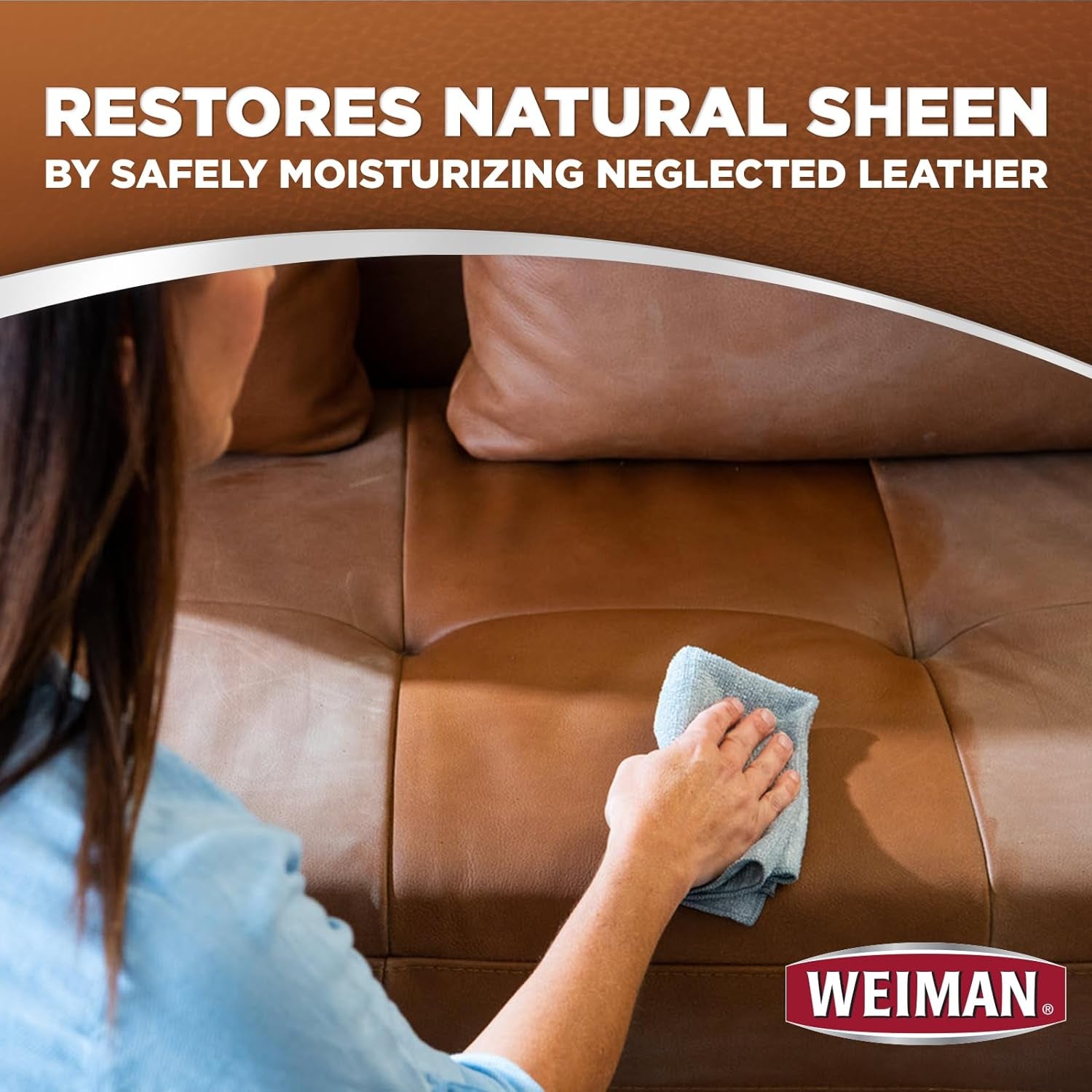 Leather Cleaner Wipes - Clean Condition UV Protection Help Prevent Cracking or Fading of Furniture, Car Interior, Couch, and Shoes, 2 Pack with Microfiber Cloth