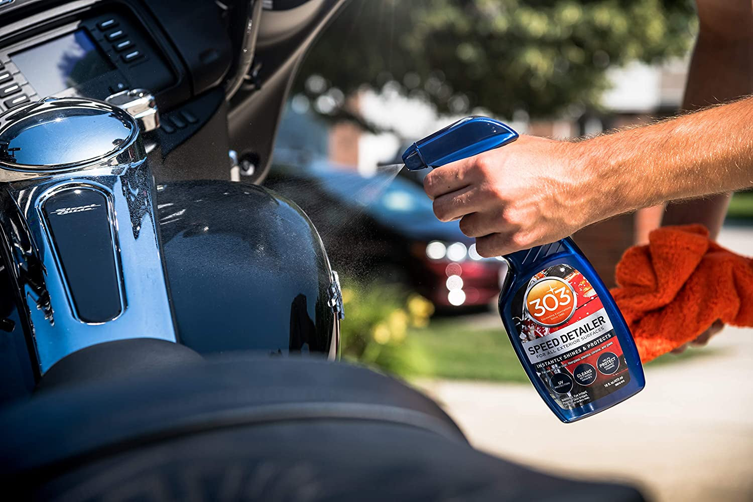 Speed Detailer - for All Exterior Automotive Surfaces - Instantly Shines and Protects Paint - Cleans between Washes - UV Protection, 16 Fl. Oz. (30216CSR) Packaging May Vary