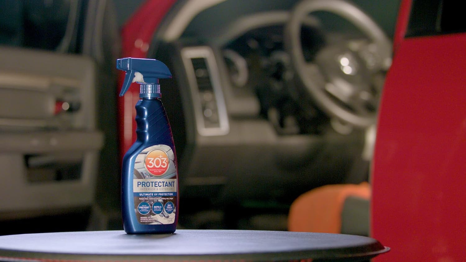 Automotive Protectant Spray - Helps Prevent Fading & Cracking, Repels Dust, Lint & Staining, Superior UV Protection & Restores Lost Color, Exterior & Interior Car Cleaning Supplies 16Oz